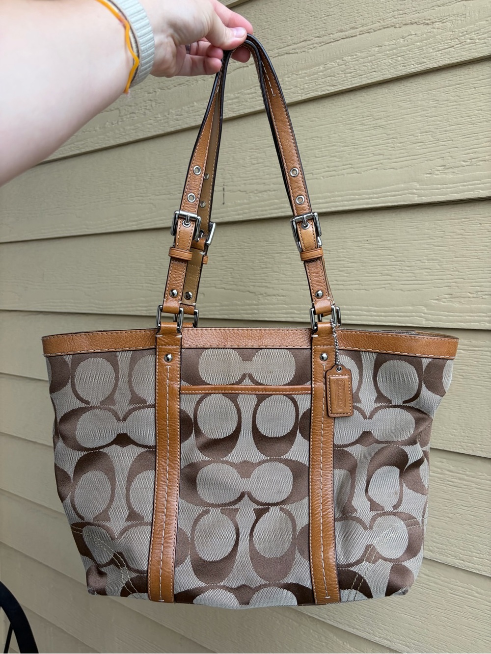 Y2K vintage Coach Signature Gallery tote